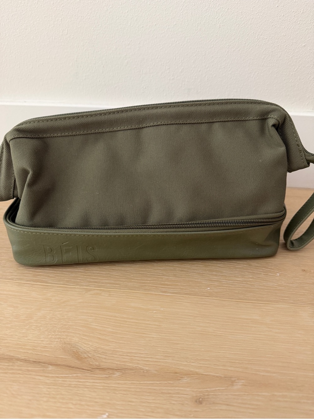 BEIS Olive Green Travel Dopp Kit